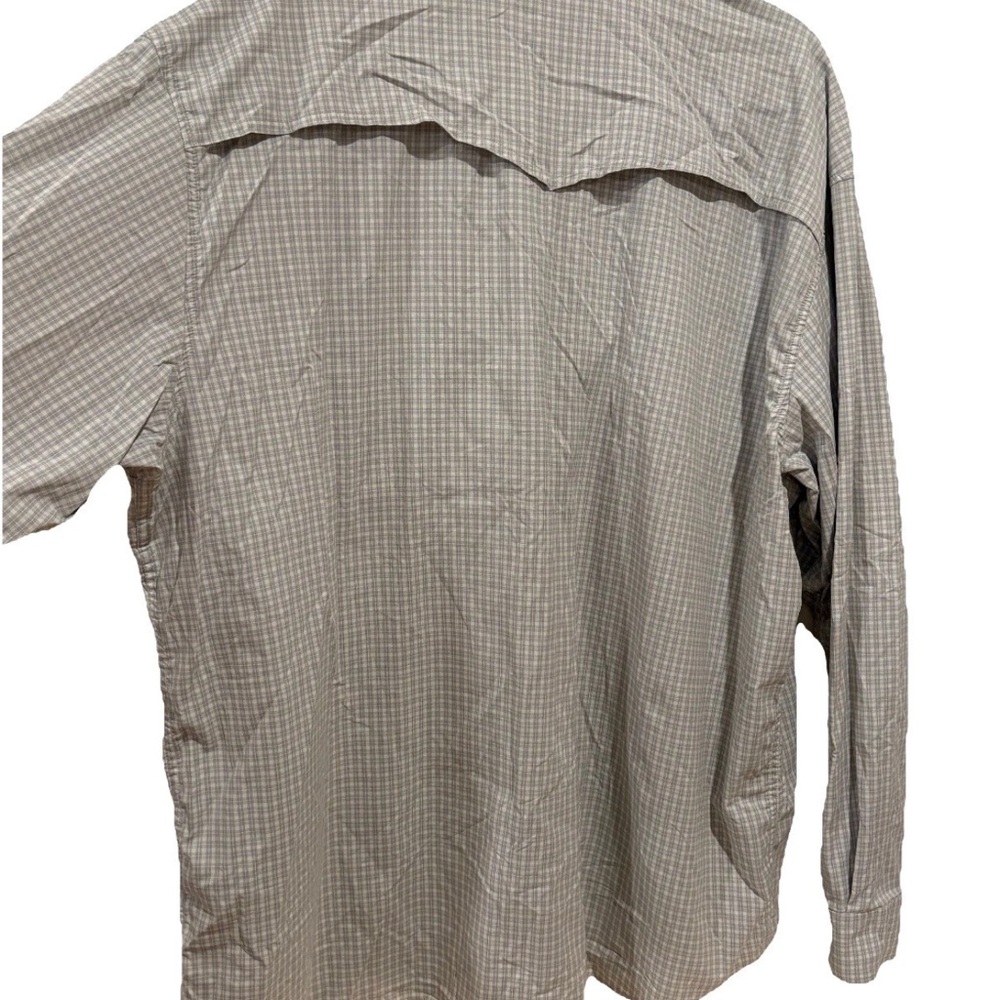 Poncho Mens XXL Regular Fit plaid Western Pearl Snap Shirt Up Long Sleeve - Picture 5 of 7